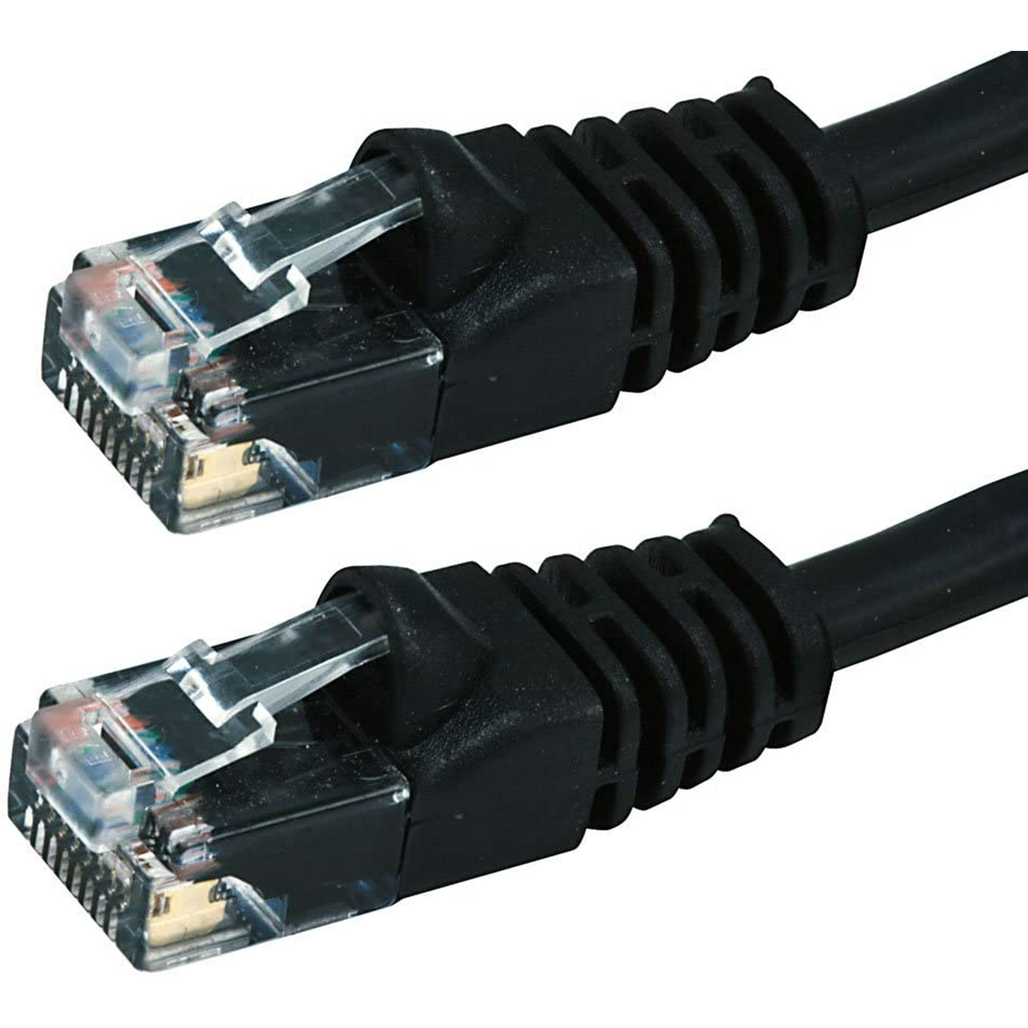 10-Pack Buhbo 7ft Cat6 UTP Ethernet Network Booted Patch Cable Black 